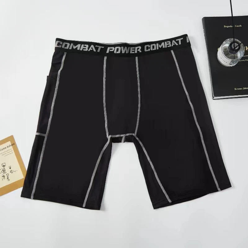 Men Boxers Sports Underwear Underpants Gym Shorts Quick-Drying Sweatpants Moisture Absorption Breathable Fitness