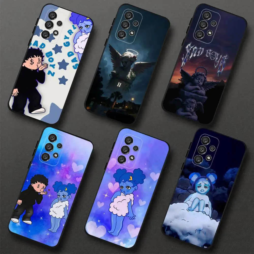 

J-Junior H Sad Girl Phone Case For Samsung S 25,24,23,22,30,21,10,9,Ultra,Plus,Lite,FE,4,5G Black Soft Case