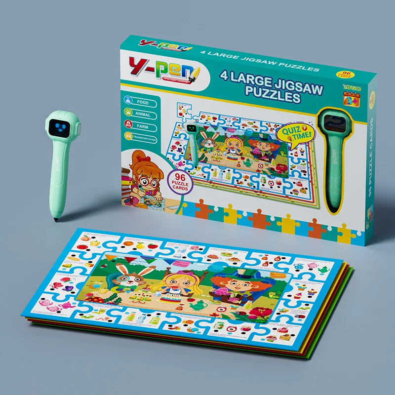 Nieuwe Logische Oefenpen voor Kinderen met 4 Pagina's Leerpuzzels Educatief Speelgoed voor Vroeg Onderwijs