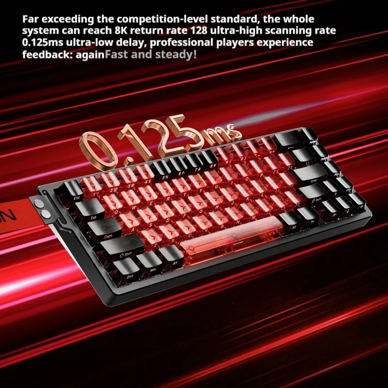EWEADN Zap68 Pro Max Magnetic Switch Mechanical Keyboard Wireless Tri-Mode Gaming Customized Magnetic Jade Switch