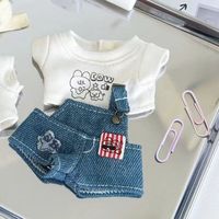 10CM Doll Clothes Multicolor Doll Accessories Doll T-shirt Trousers Suit Changing Dress Game Photo Props Cartoon Animal Rompers