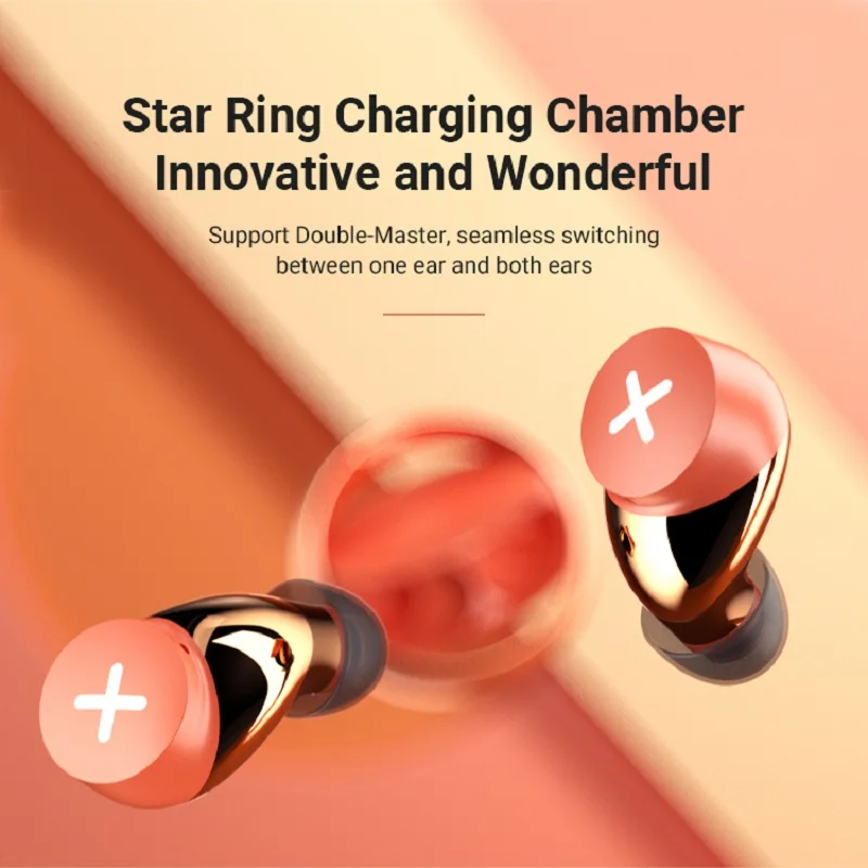 

TWS SONGX Wireless Headphones Earbuds Bluetooth HIFI Stereo Noise Reduction Qi Charging With HD Call Microphone Earphones