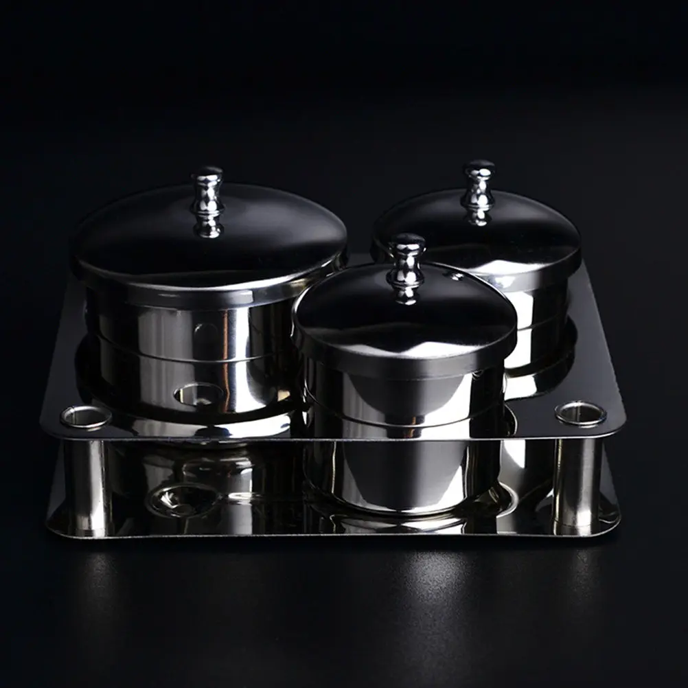 

1 Set Nail Stainless Steel Dappen Cup Multi-Function Manicure Mixing Cup Powder Liquid Holder Professional Nail Art Tool