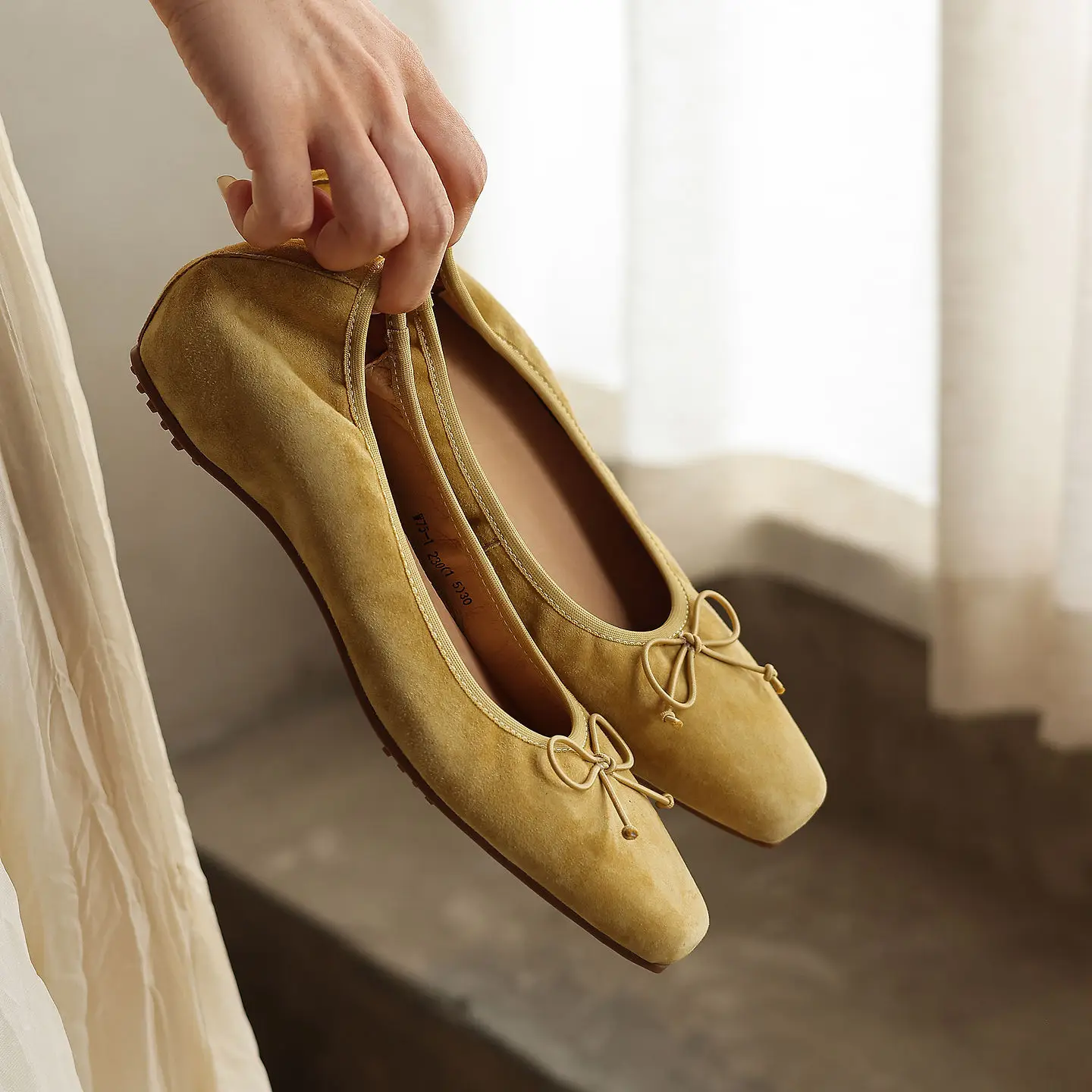 2026 new spring autumn women pumps natural leather 22-25cm sheep suede+sheepskin+pigskin square toe high heel women shoes