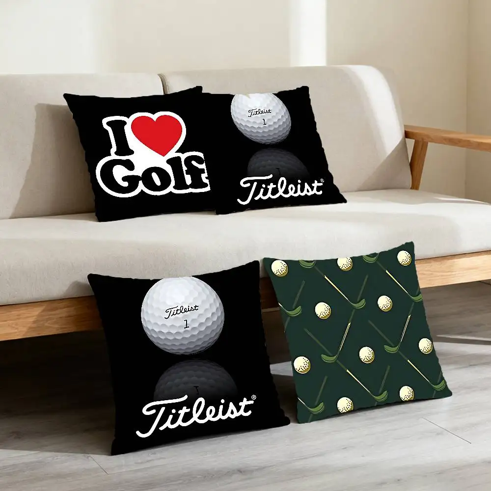 Golf Sports T-TitleistS Pillow Case Cushion Cover Soft Cute Throw Pillow Case For Car Sofa Pillowcase Polyester With Zipper