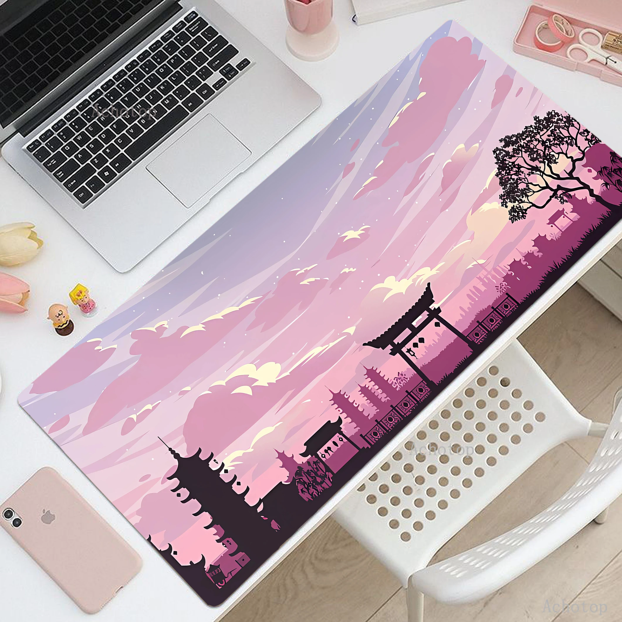 Gaming Speed Mouse Mat XXL Inari Torii Gamer Mouse Pad Large Rubber Deskmat Game Accessories Keyboard Mats Home Office Mousemat