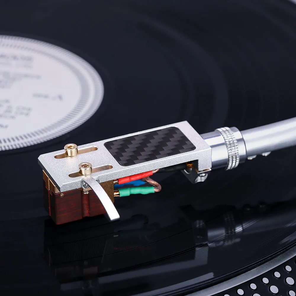 Brand New Audiophile Adjustable Azimuth Aviation Aluminum LP Headshell with Headshell Wires