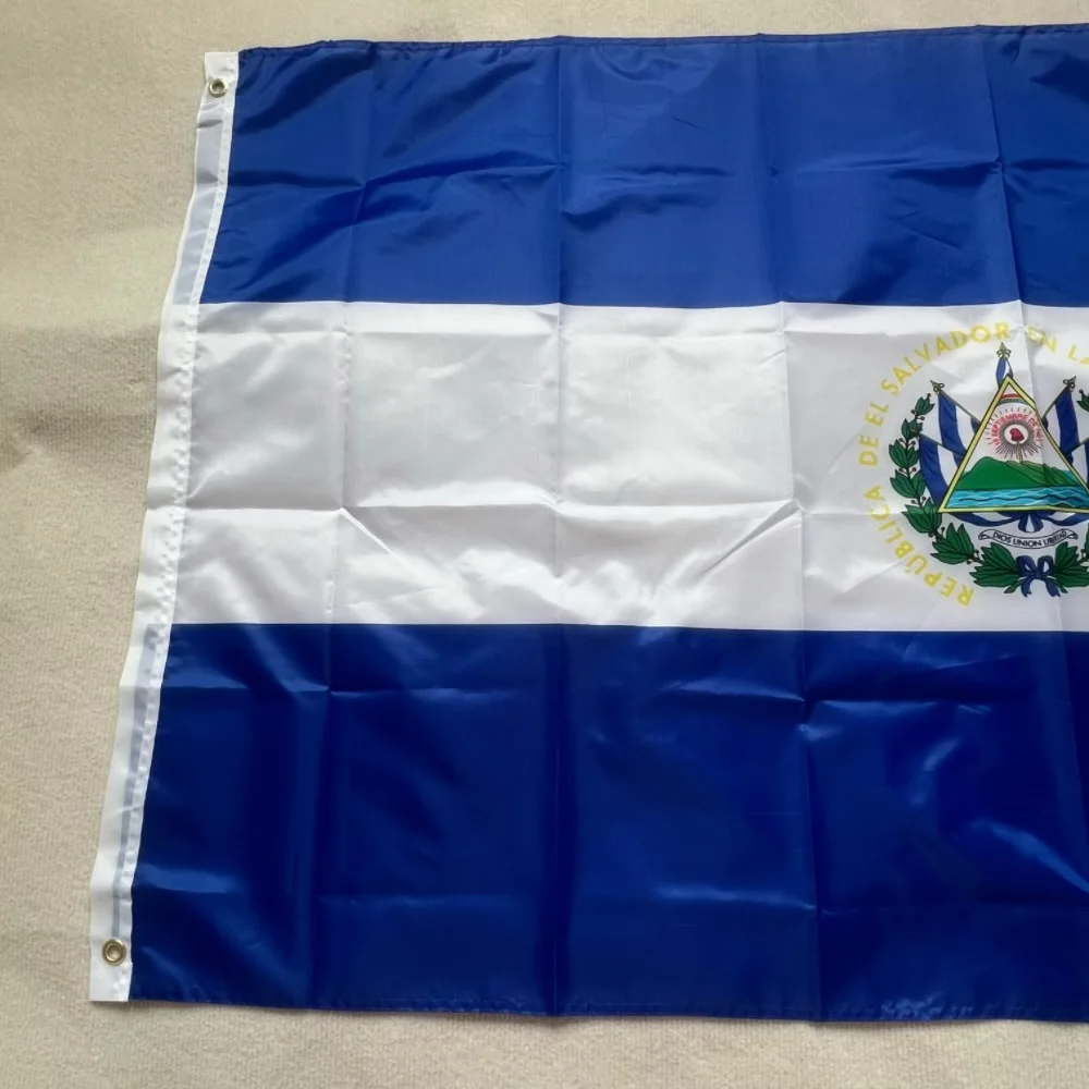 Salvador flag 90x150cm SV SLV El salvador flag hangs high quality 3x5 ft polyester polyester decorative flag banners decorated