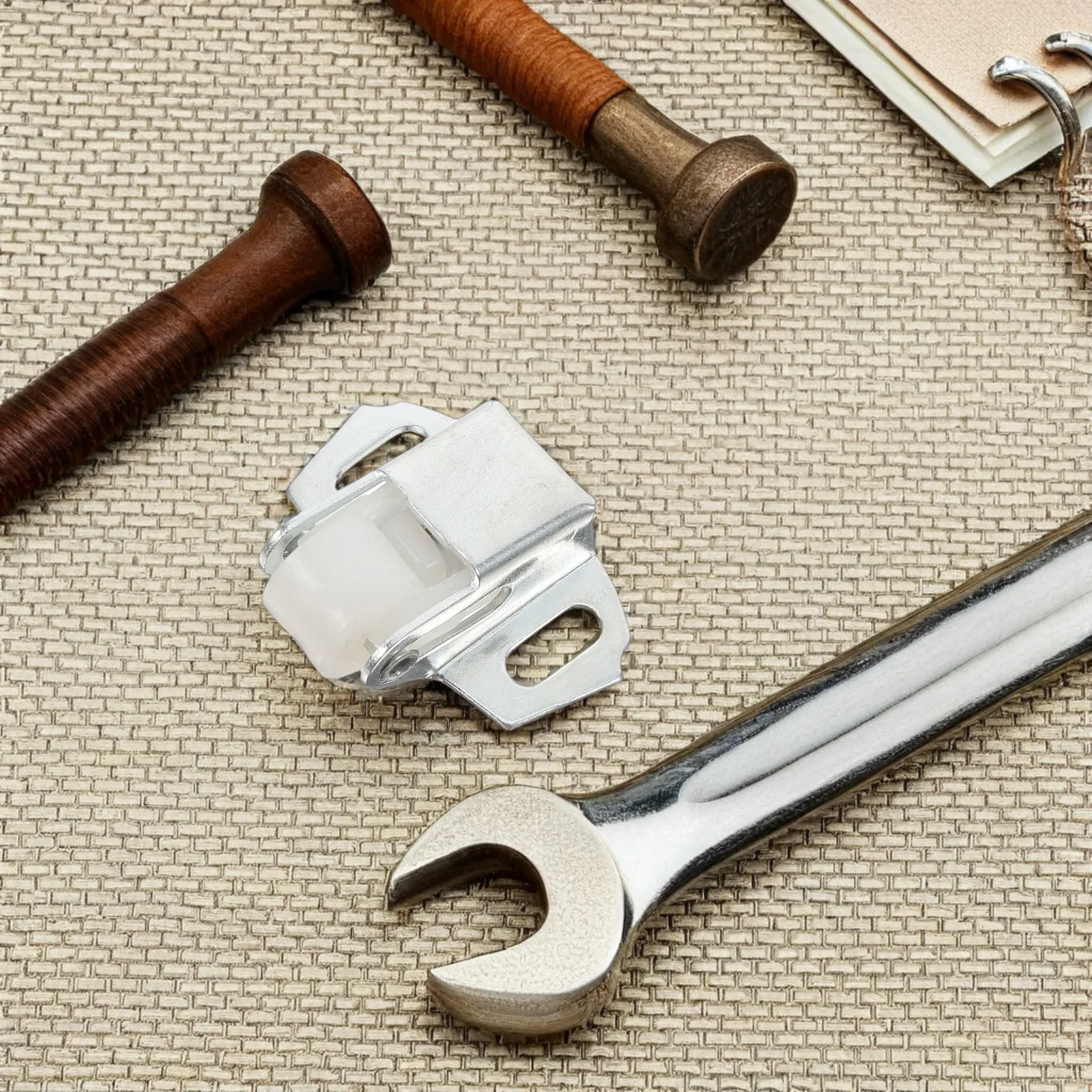 4Sets Roller Catch Assembly for Mailbox Cabinet Closet Drawer Doors Smooth Secure Closure Easy Surface Mount Hardware