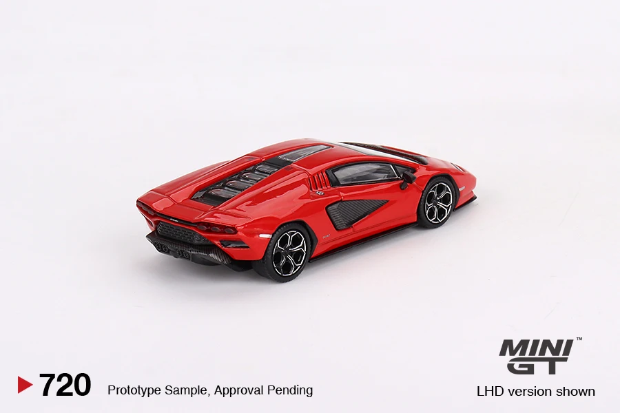 MINIGT 1/64 Lamborghini Countach LPI 800-4 Rosso Mars MGT00720-MJ Cars Alloy Diecast Metal Model Kids Xmas Gift Toys for Boys