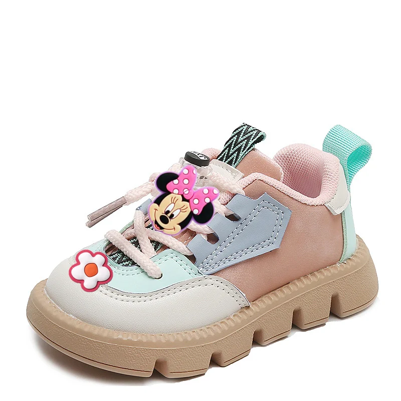 Scarpe casual per ragazze Topolino Primavera e autunno Nuovo ragazzo Mandarin Duck Disney Minnie Scarpe da ginnastica antiscivolo per ragazze per bambini