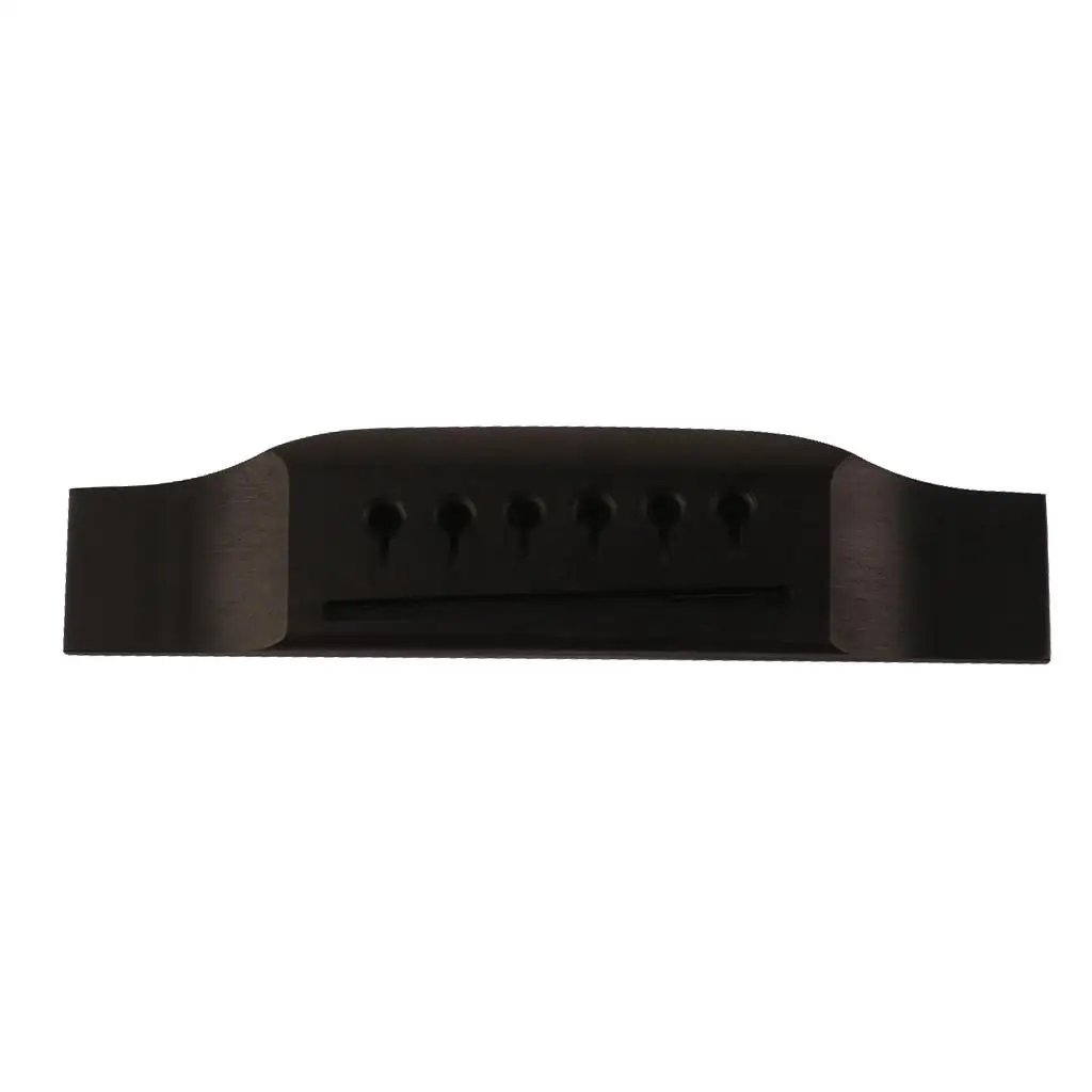 

Ebony Bridge for Acoustic Guitar Premium Wooden Guitar Tool with Accurate Peg Holes and Bridge for Basic Guitar