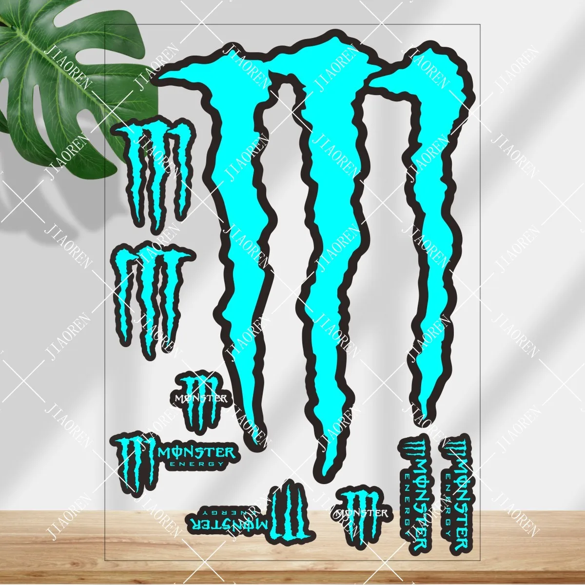 

Светоотражающая наклейка Monster Energy с логотипом, мотоциклетный шлем, танк, автомобиль, велосипед, набор наклеек # 5