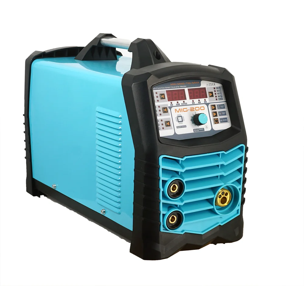 Digital mig-200 MIG welder 200amp 110/220v dual voltage gas gasless mig welding machine MIG/LIFT TIG/ARC 3 IN 1 multiprocess