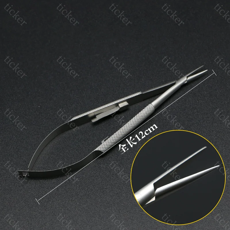 Castroviejo Needle Holder with lock stainless steel For Dentist instrument Ophthalmic surgery instrument