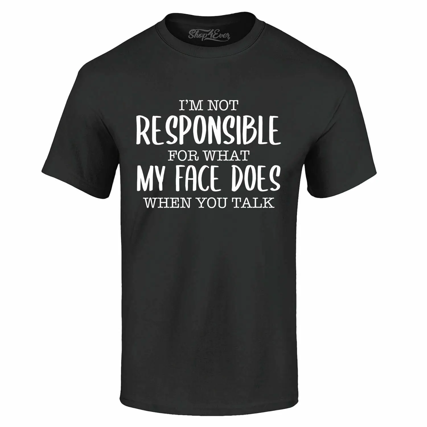 No soy responsable de qué mi cara ¿Camiseta Camisas divertidas?