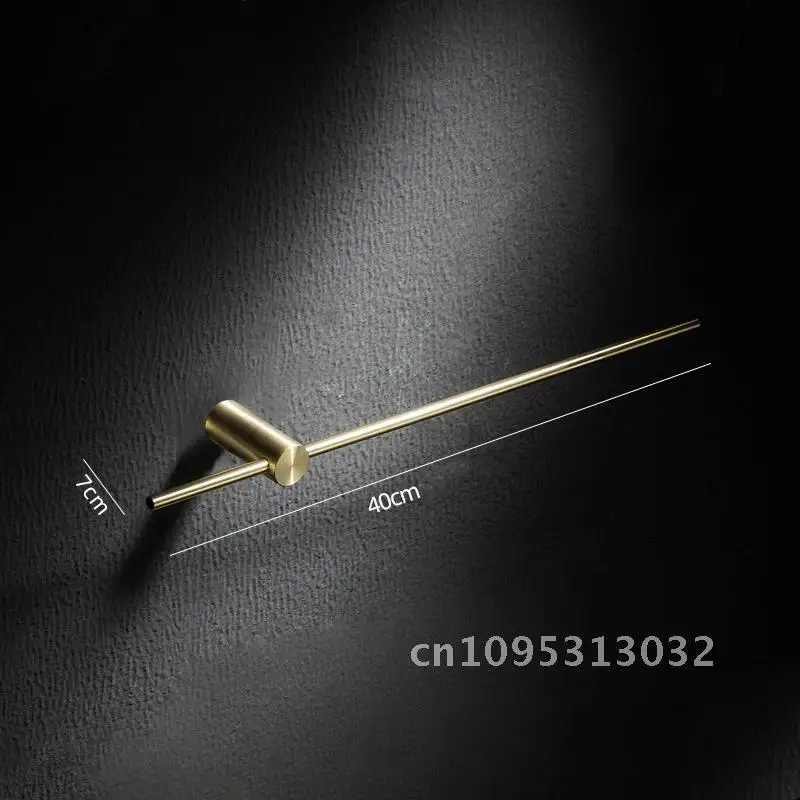 Black/Brushed Steel 304 Stainless Gold Bathroom Towel Bar Shower Towel Hanging Rack Wall Rod Rack Single Mounted Towel Mobile