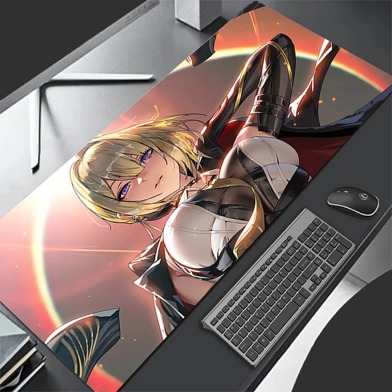 

Mousepad Computer Gaming Accessories Keyboard Pad Office PC Rubber Mouse Pad Decoracion Zenless Zone Zero Evelyn Desk Mouse Mat