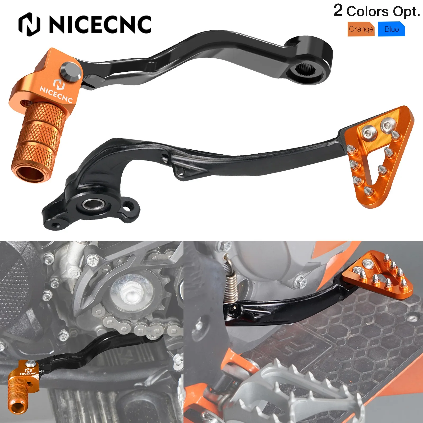 

For KTM EXC 300 TPi 6D Brake Pedal Lever Gear Shift Lever Kit EXCF 500 SX-F 450 XC-F 350 XCW 300 250 XC 200 150 SX 125 2017-2025