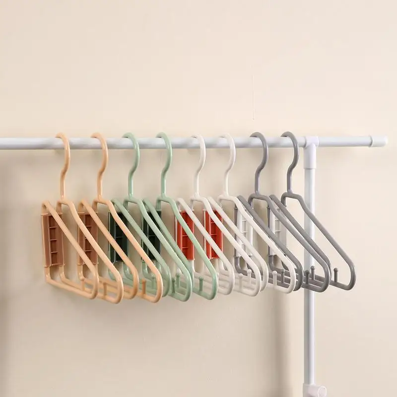 Travel clothes hanger Portable Folding Clothes Hanger Home Wardrobe Storage Rack Drying Rack Save Wardrobe Space Organizer