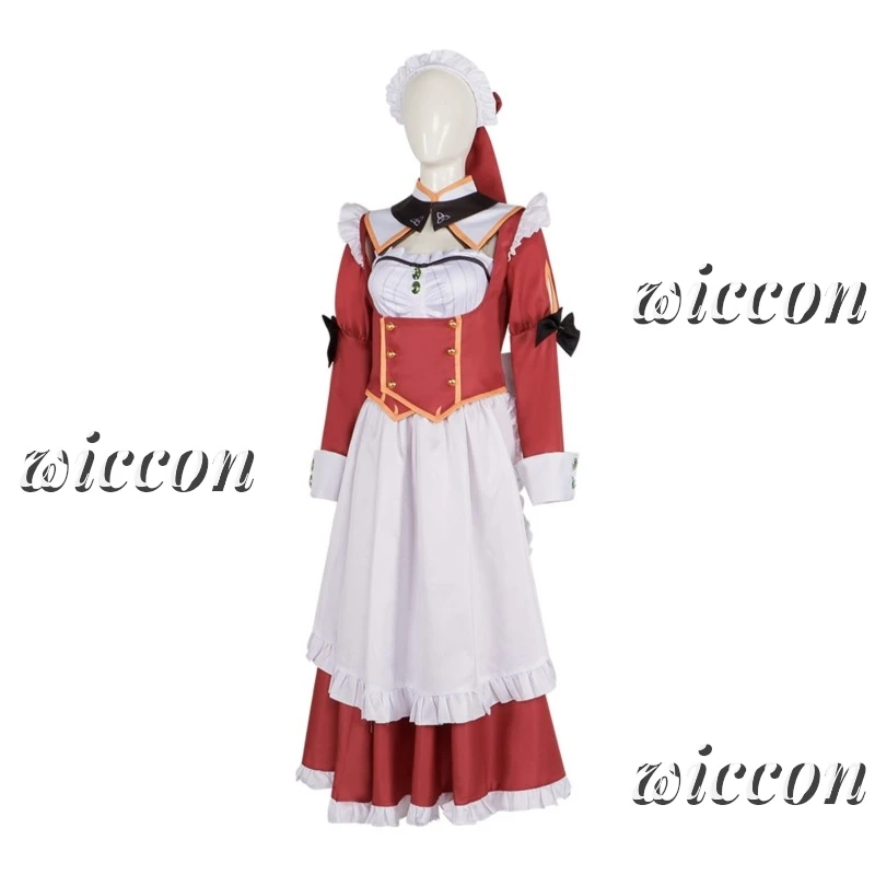 Perruque de Jeu d'Horreur Kimi YakMni Mebuku Zouo Mia, Costume de Cosplay, Robe Lolita de ixd'Halloween, Ensemble pour Femme