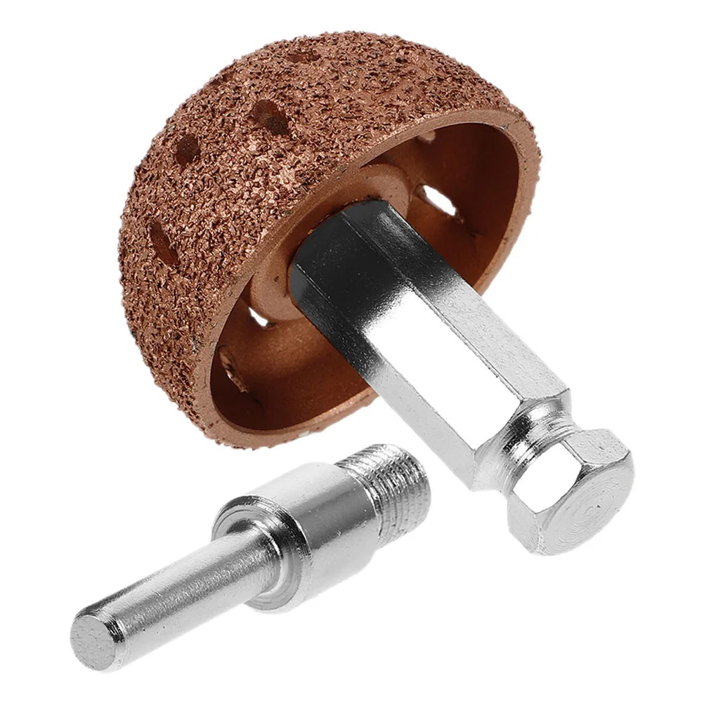 

3 pcs Bowl Shaped Grinding Head Tire Repair Kit High Speed Buffer Tungsten Steel Alloy Tube Car Truck Lawnmower Sealant Patch