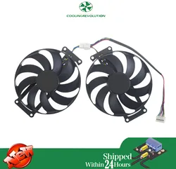 88MM T129215BU DC12V 0.50AMP 6-Pin Graphics card fan For ASUS CMP 30HX Cooling Fan