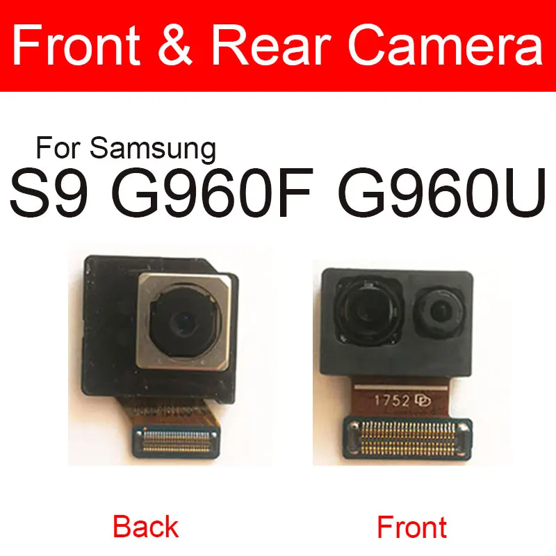 Front & Rear Camera Module Flex Cable For Samsung Galaxy S9 S9 Plus G960F G960U G965F G965U Iris Recognition Small Camera Parts