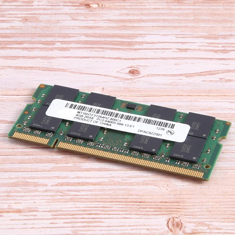 Für mt ddr2 4gb 800mhz ram pc2 6400s 16 chips 2 rx8 1,8 v 200 pins sodimm für laptop speicher langlebig