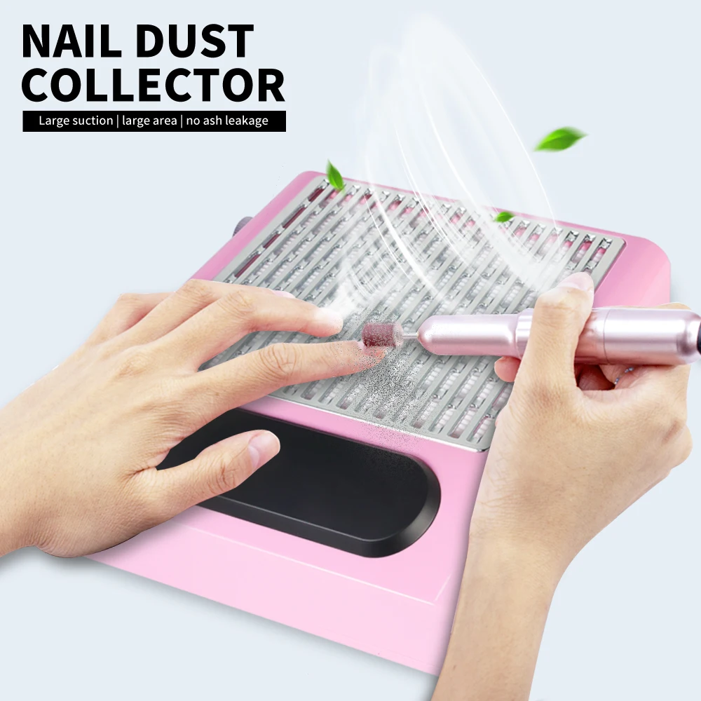 

Nail Dust Collector Compact Vacuum Fan Dust Collector for Beginner with Reusable Filter Powerful Dust Suction Machine Manicure