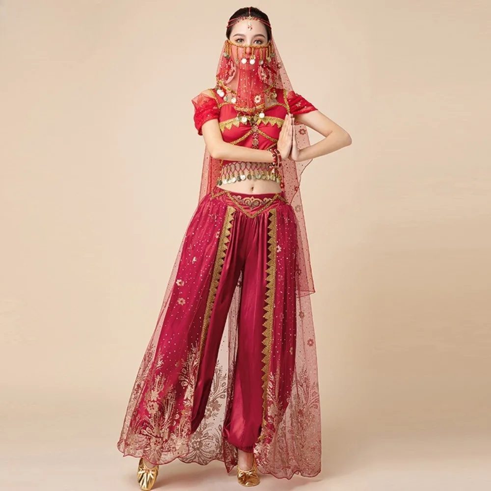 زي الأميرة ياسمين للرقص الشرقي - زي تنكري للبالغين مكون من 2/3 قطع للهالوين وأداء المسرح #3