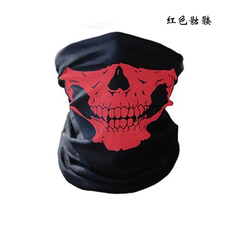 Skull Facecover Outdoor Riding Mask Multicolor Bicycle Ski Skull Half Face Mask Ghost Scarf Use Neck Warmer Multi-purpose Mask view 5