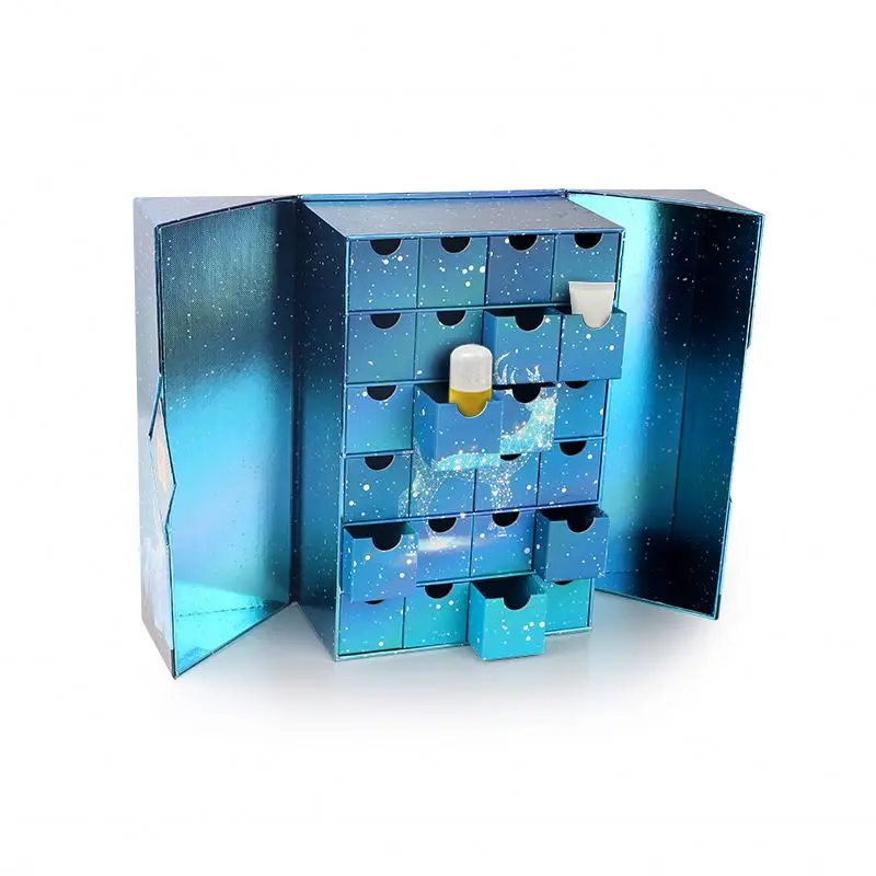 Customization.Wholesale Custom a Empty Advent Calendar Gift Box Advent Calendar Cardboard Box