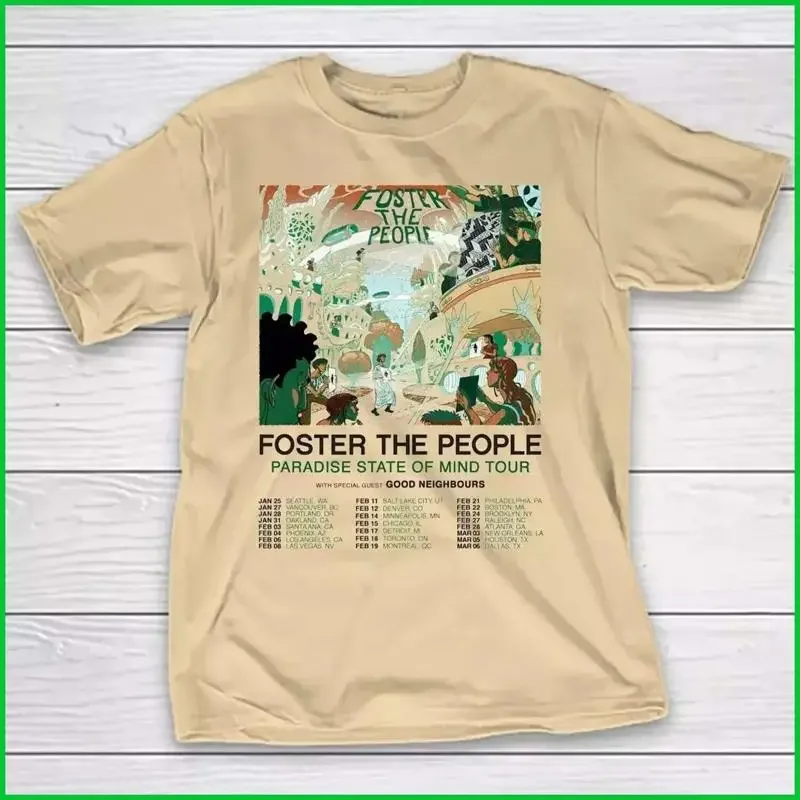 Foster the People Tour 2025 For Fan All Size S to 3XL T shirt