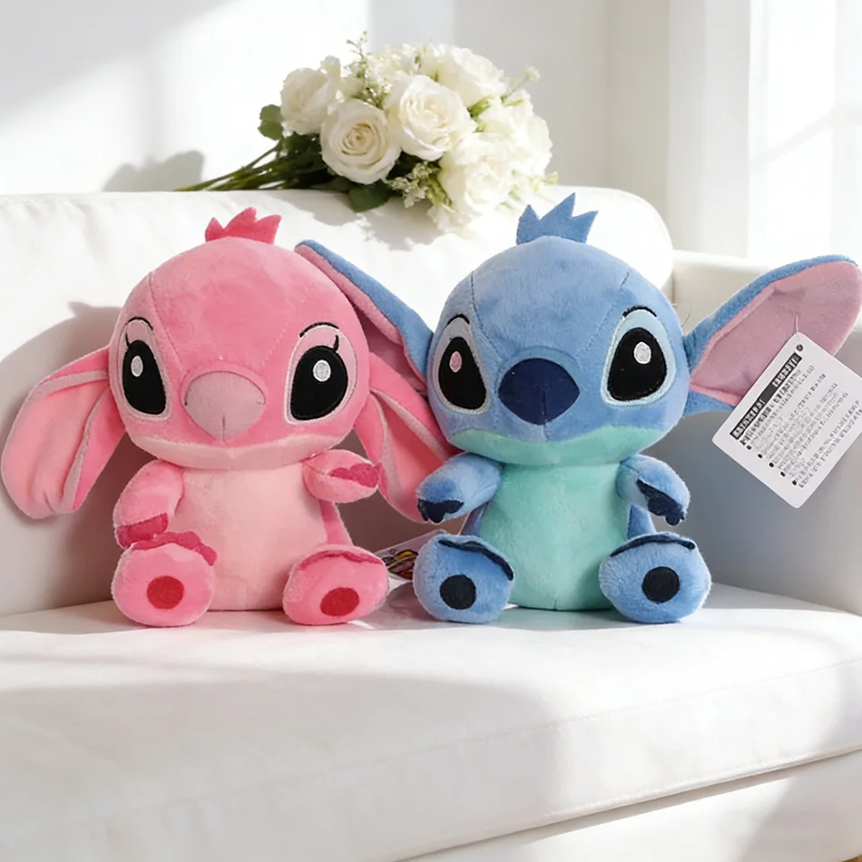 13-20cm Plush Stitch Baby Movie Cartoon Model Doll Children Action Figures Stuffed Toys Pendant Gifts