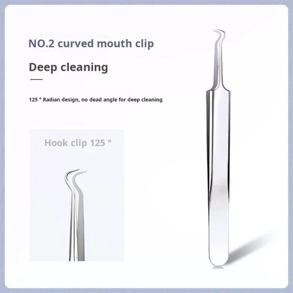 Premium gebogene Akne-Nadel, rostfrei, professionelles Mitesser-Pinzetten-Set, Gesichtspflege, hoher harter Mitesser-Entferner