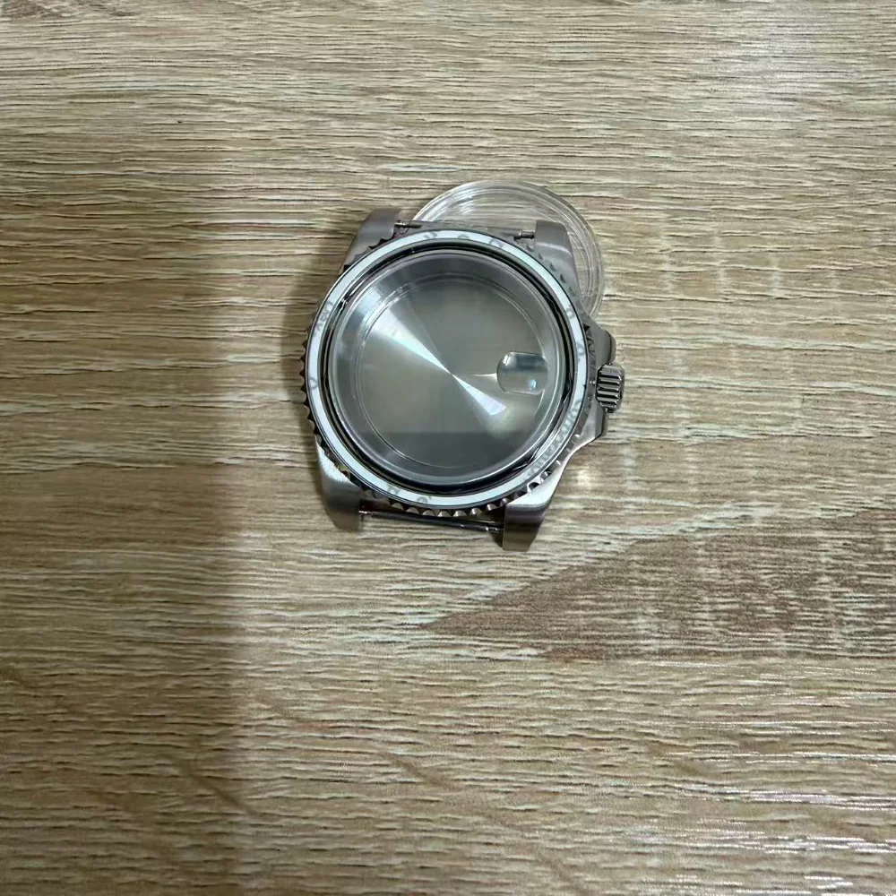 حافظة ساعة PVD سوداء 40 ملم لساعة NH34 NH35 NH36 NH70 NH72 سوار اليوبيل الصلب كريستال الياقوت #5