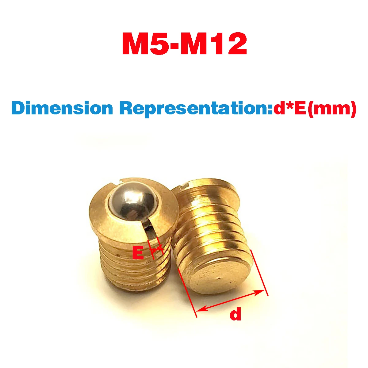 

Brass Flange Spring Ball Plunger, Press In Fixed Bead Wave Screw M5-M12