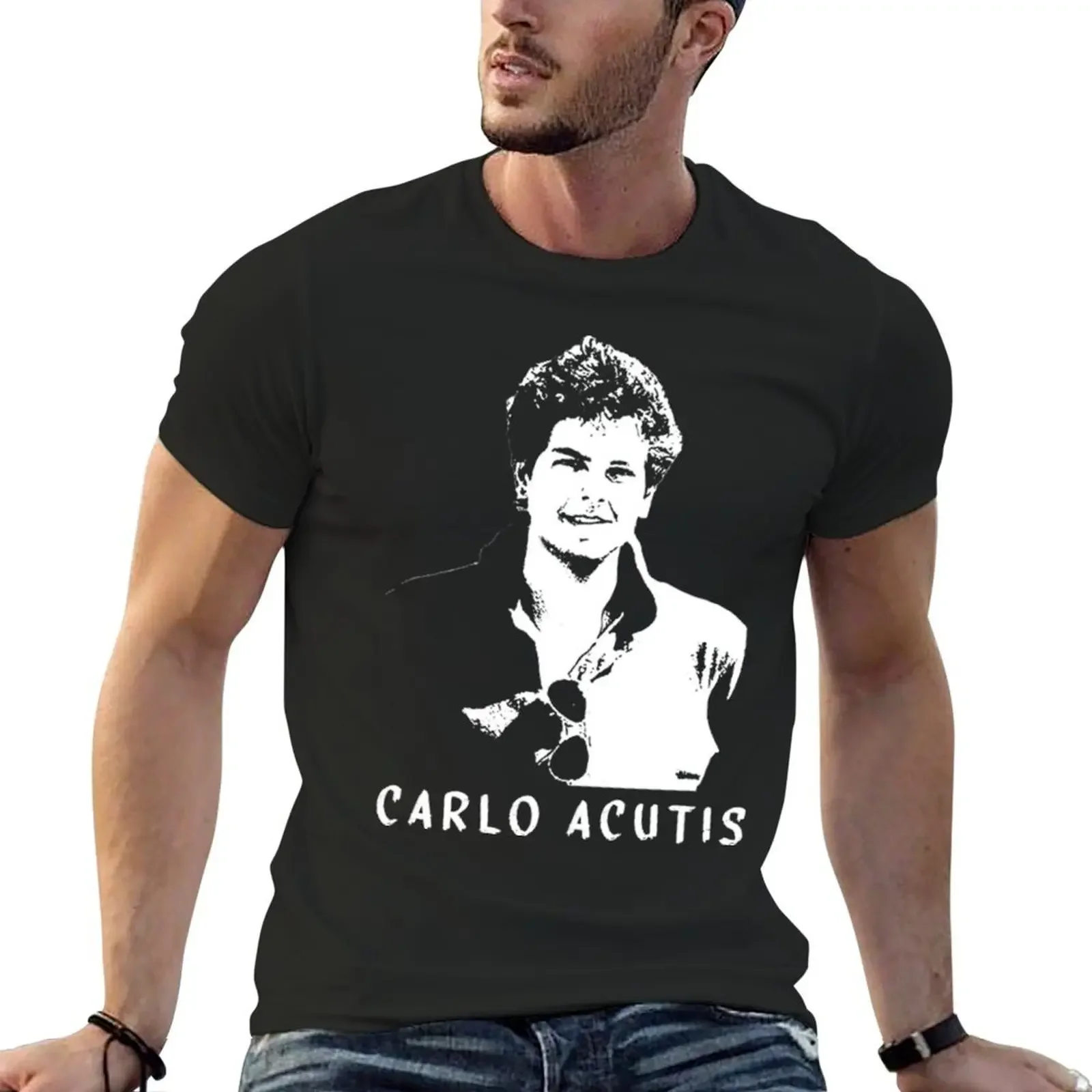 Blessed Carlo Acutis T-Shirt anime t shirts cute clothes hippie clothes compression shirt men