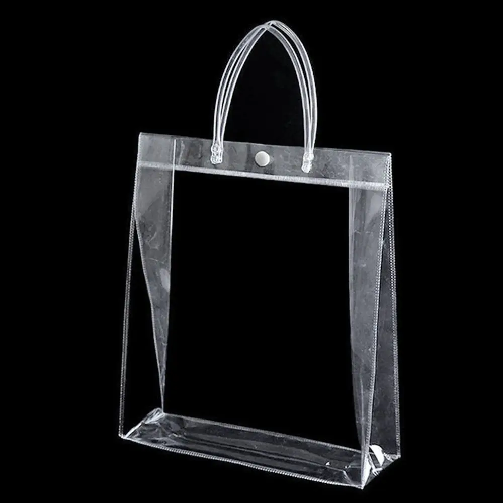 Durable Transparent PVC Handbag Multi-purpose Large Capacity Candy Bag Plastic Gift Jelly Bag Travel