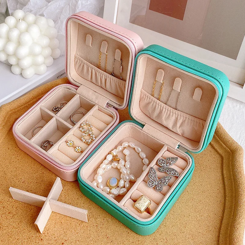 50pcs Portable Travel Jewelry Box Organizer ,Jewellery Ring Organizer Case Storage Gift Box, Small Jewelry Box for Girls Women