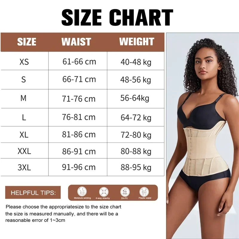 Piece Waist Trainer Corset Women Binders Shapers Breast Lifted Waist Trainer Steel Bone Flat Belly Slimming Shapewear