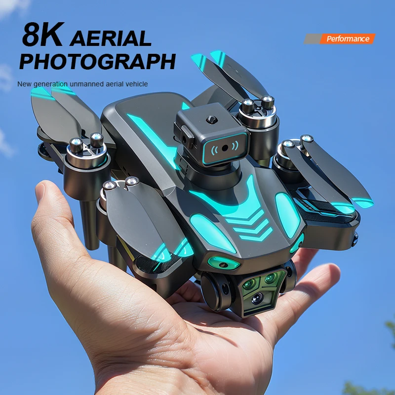 8K Drone RC Quadcopter FPV Dron with 4k Camera Helicopter Mini Drone Obstacle Avoidance Aircraft Aerial Photography Foldable Toy