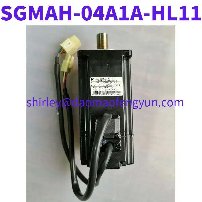 Used SGMAH-04A1A-HL11 servo motor 400W