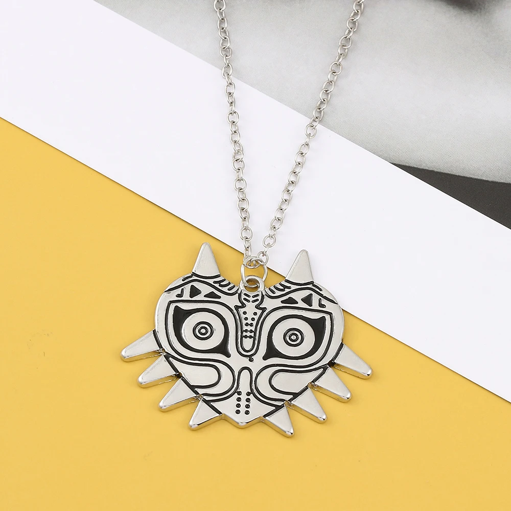 Creative Punk Style Mask Pendant Necklace Fashion Game Accessory for Men And Women Suitable for Various Occasions view 5