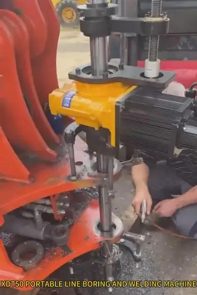 Best Selling Portable Excavator/Bucket/Diesel/ Pinhole Bore Repair Machines XDT40 Customizable Mobile Line Boring Motor/Engine