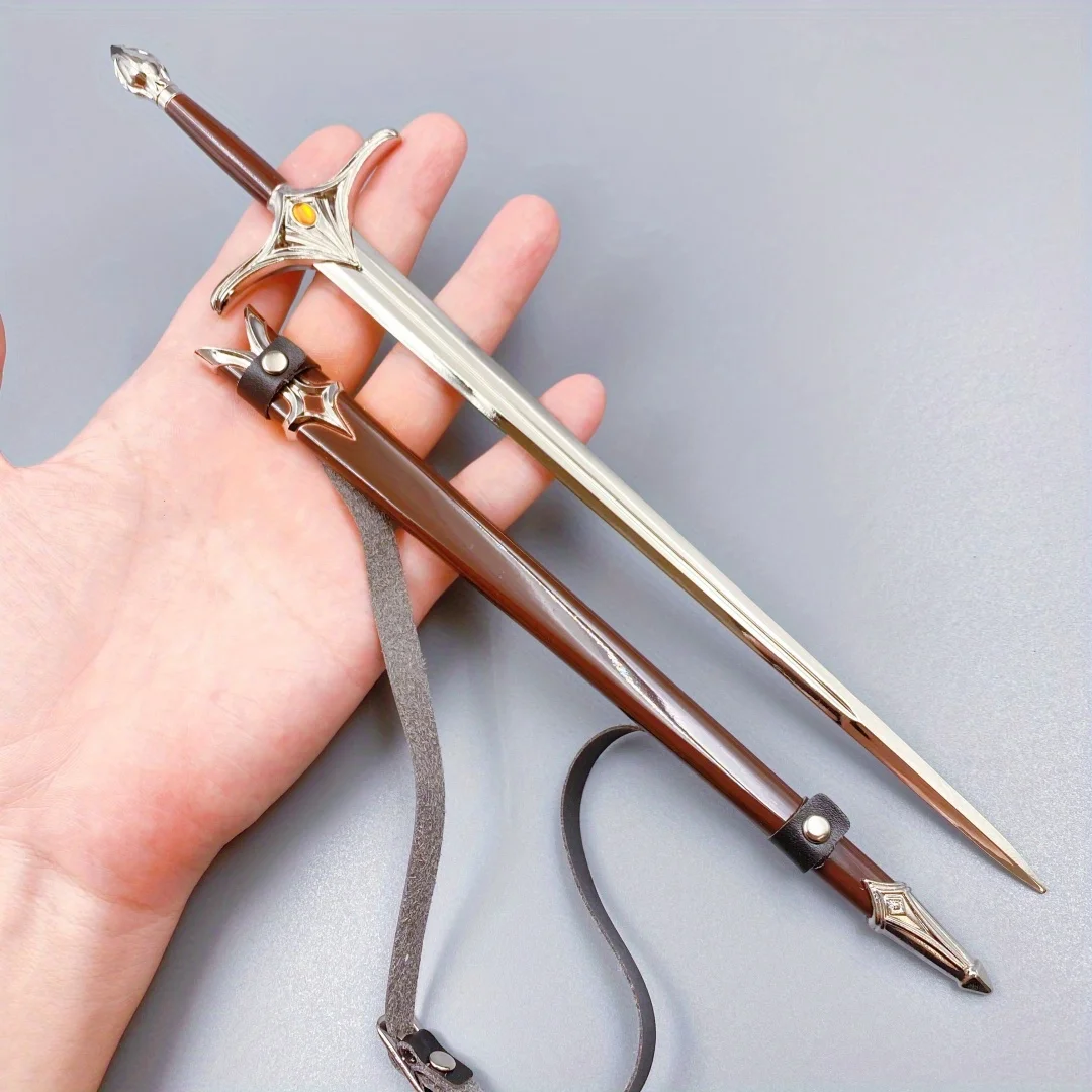 11in/29cmBaggins Katana Glamdring Narthil Sword Ring Aragorn Sword Medieval Metal Ninja Knife Real Japanese Katana Samurai Sabre