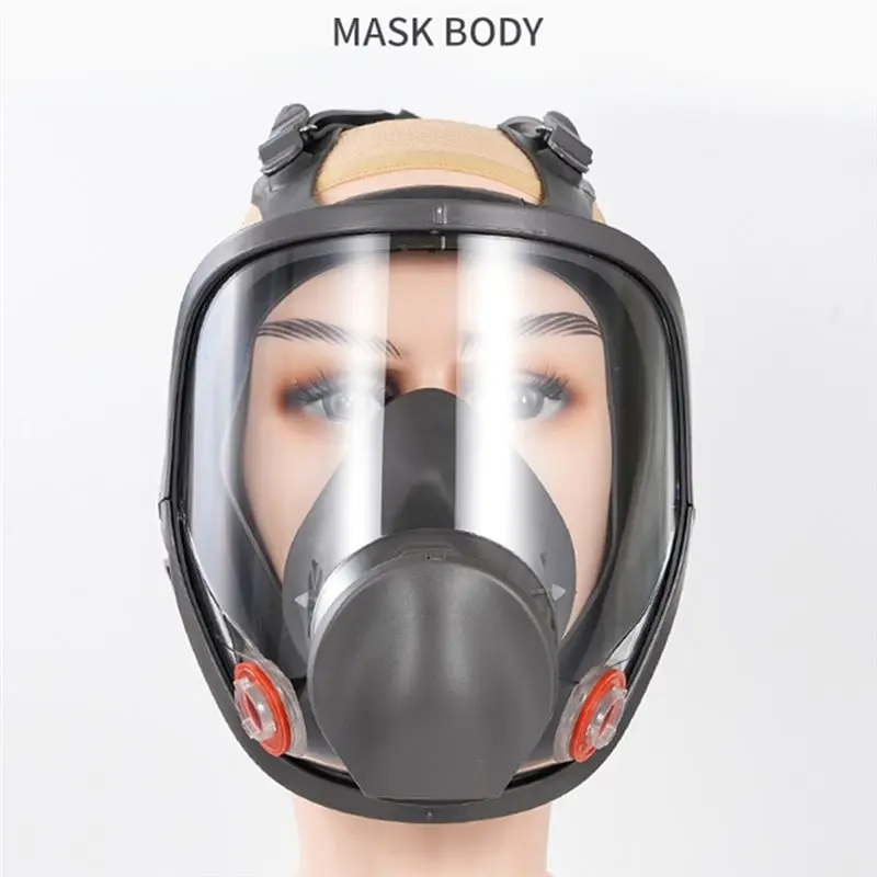 [NEW A09R!】 Full Face Anti-Fog Chemical Respirator 6800 Mask Designed For Acid Gases And Welding Protection