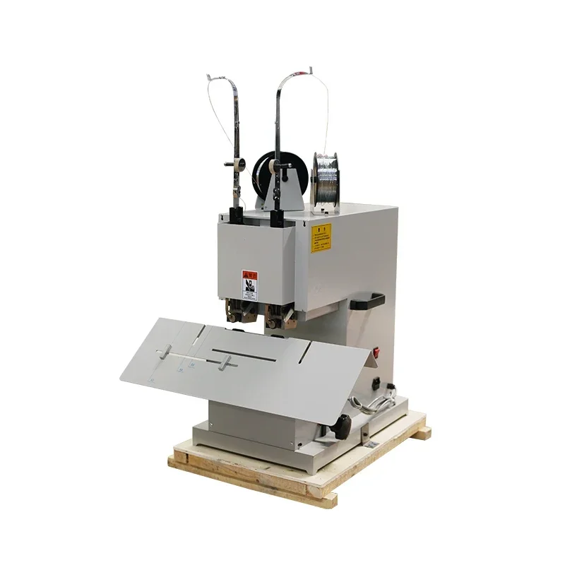 Upgrade Double Head Electric Wire Binding Machine Flat Tack Saddle Tack Dual Purpose Wire Binding Machine