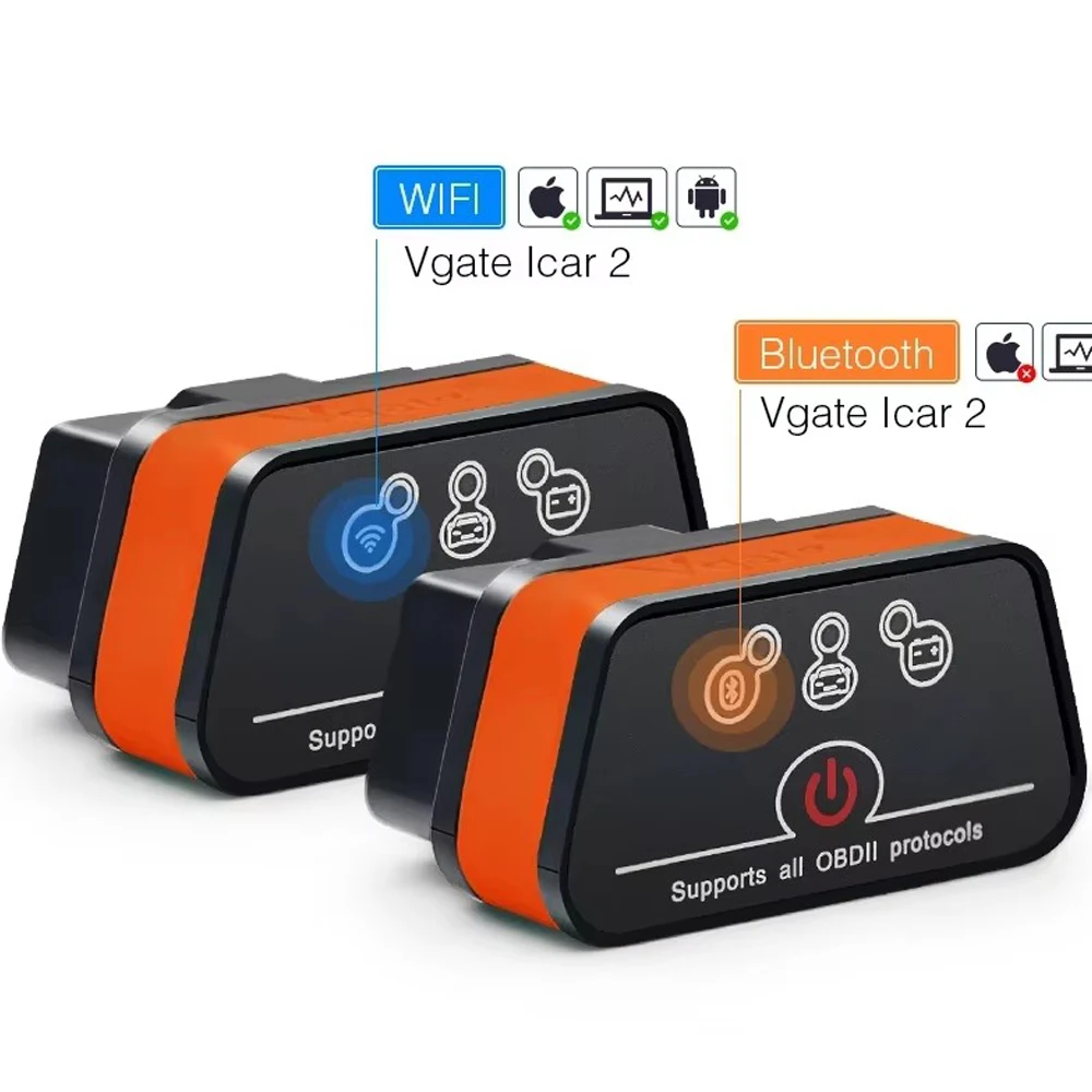 

Vgate iCar2 Scan V2.1 Code Reader Bluetooth Wi-Fi icar2 Автомобильный диагностический сканер Инструмент для Android/ПК/IOS